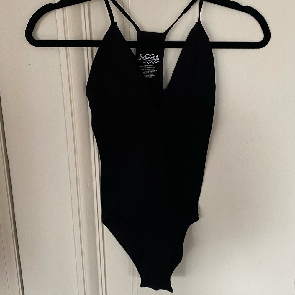 Free People Black Bodysuit XS/S Black Basic Bodysuit Super Comfortable and Soft